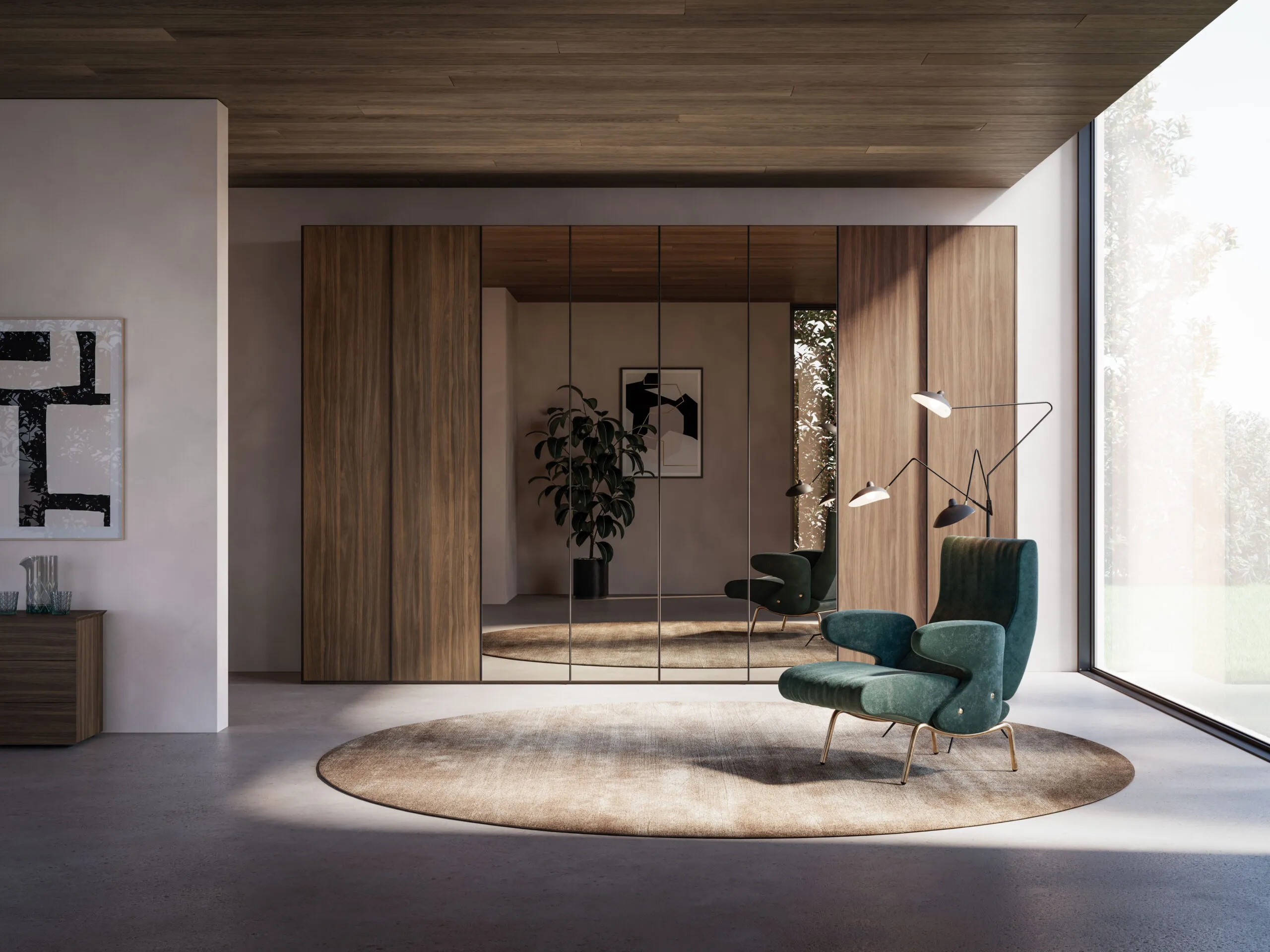 Chambre et dressing Orme Vertigo — sur mesure à Biarritz