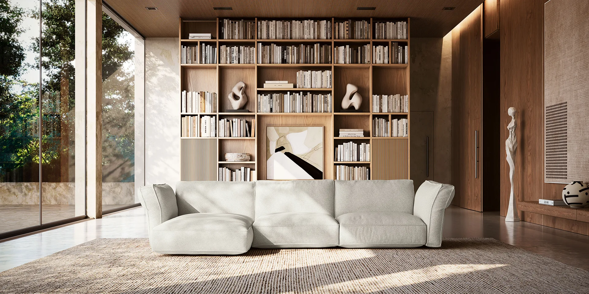 Salon et canapé design sur mesure à Biarritz