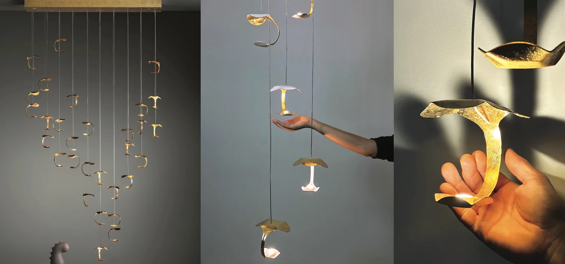 Luminaires design Knikerboker — suspensions en verre soufflé à Biarritz